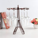 Trending Rustic Iron Wine Glass Holder – Elegant Wall & Countertop Rack for Cozy Home Decor, Bar & Hotel