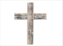 Rustic Reclaimed Wood Cross – Farmhouse Wall Décor & Inspirational Accent