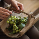 Handmade farmhouse fruit and cheese board for kitchen or dining
