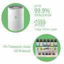 Portable small-room HEPA air purifier with aroma diffuser
