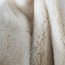 Cassilda Luxury Chinchilla Faux Fur Throw Blanket – Beige Plush Cozy Home Décor