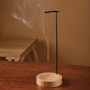 Wooden Backflow Incense Burner – Round Tower for Tranquil Aromatherapy