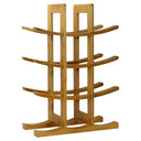 Sustainable bamboo wine rack gift for wine lovers