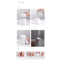 Mini Portable Air Humidifier & Aroma Oil Diffuser – 300ml Ultrasonic Mist with Colorful Night Light