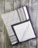 Greenwich Cotton Quilt – Hand-Quilted, Block-Printed, Hypoallergenic Cotton Voile | Reversible Design
