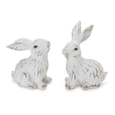 Elegant Carved Resin Bunny Figurine – Cottagecore & Japandi Home Décor Accent