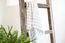 4-Step Rustic Wood Ladder Shelf – Weathered Grey Handmade Farmhouse Decor