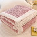 Luxe Sherpa Blanket – Ultra-Soft Coral Fleece Throw for Winter Warmth