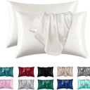 Set of 2 Satin Pillowcases – Luxuriously Soft & Silky for Hair and Skin