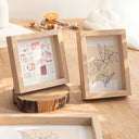 Wooden Shadow Box Photo Frame – Desk & Wall Display with Depth