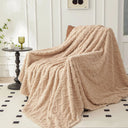 Cozy Sherpa Fleece Throw – Soft Winter Blanket with Plush Flannel & Sherpa Lining