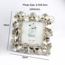 Vintage Ginkgo Leaf-Inspired Golden Photo Frame – Metallic Accent for Table or Wall