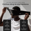 100% Mulberry Silk Sleep Mask – Soft Padded Light-Blocking Eye Mask