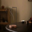 Wooden Backflow Incense Burner – Round Tower for Tranquil Aromatherapy