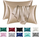 Set of 2 Satin Pillowcases – Luxuriously Soft & Silky for Hair and Skin