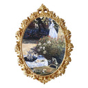 Vintage Baroque Floral Embossed Picture Frame – Ornate Gold Finish