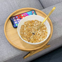 Sofa Armrest Tray – Wooden Couch Table for Drinks, Remotes & Snacks