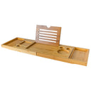 Bamboo Bathtub Tray – Expandable Caddy for Wine, Book & Spa Essentials
