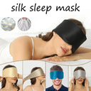 100% Mulberry Silk Sleep Mask – Soft Padded Light-Blocking Eye Mask
