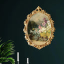 Vintage Baroque Floral Embossed Picture Frame – Ornate Gold Finish