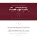 The Sanctuary Home Room Styling Lookbook — cover, Edition No. 02 of 05
