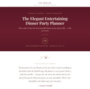 The Elegant Entertaining Dinner Party Planner — cover, Edition No. 03 of 05