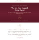 The 30-Day Elegant Home Reset — 30-Day Challenge cover, Edition No. 05 of 05