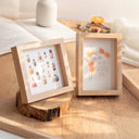 Wooden Shadow Box Photo Frame – Desk & Wall Display with Depth