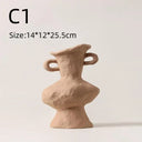 Minimalist Nordic Ceramic Flower Vase – Hydroponic Bud Holder