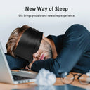 100% Mulberry Silk Sleep Mask – Soft Padded Light-Blocking Eye Mask