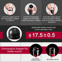 Airtight Wine & Champagne Bottle Stopper | Twist Lock Freshness Sealer