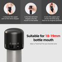 airtight silicone wine stopper preserving freshness