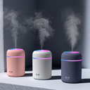 Mini Portable Air Humidifier & Aroma Oil Diffuser – 300ml Ultrasonic Mist with Colorful Night Light