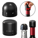 champagne bottle stopper airtight wine sealer black