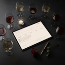 Inside The Wine Tasting Bundle — Wine Tasting Score Card page preview mockup on tablet