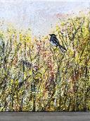 Handcrafted Ceramic Tile – Sparrow in the Meadow | Artisan Home Déco