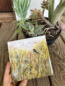 Handcrafted Ceramic Tile – Sparrow in the Meadow | Artisan Home Déco