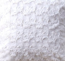 DaDa Bedding Luxury White Rose Swirl Faux Fur Pillow Cover – Ultra Soft, Plush Euro Cushion for Bed & Sofa (18x18 or 26x26)