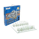 14 inch glass chess set luxury home decor table display